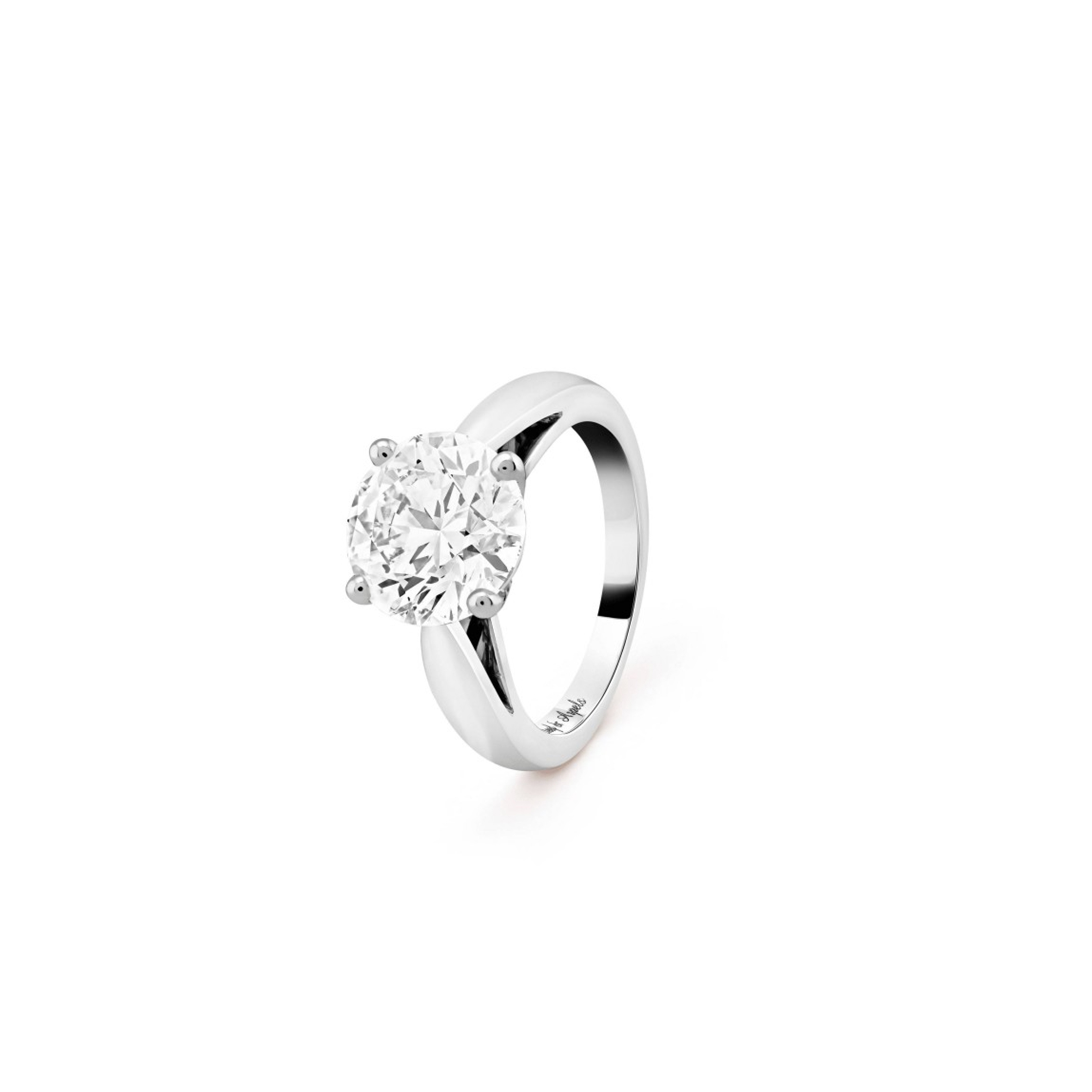 V*N CL*F arpels bonheur solitaire 4.02 ct evvs1 - platinum  vcarp12l00